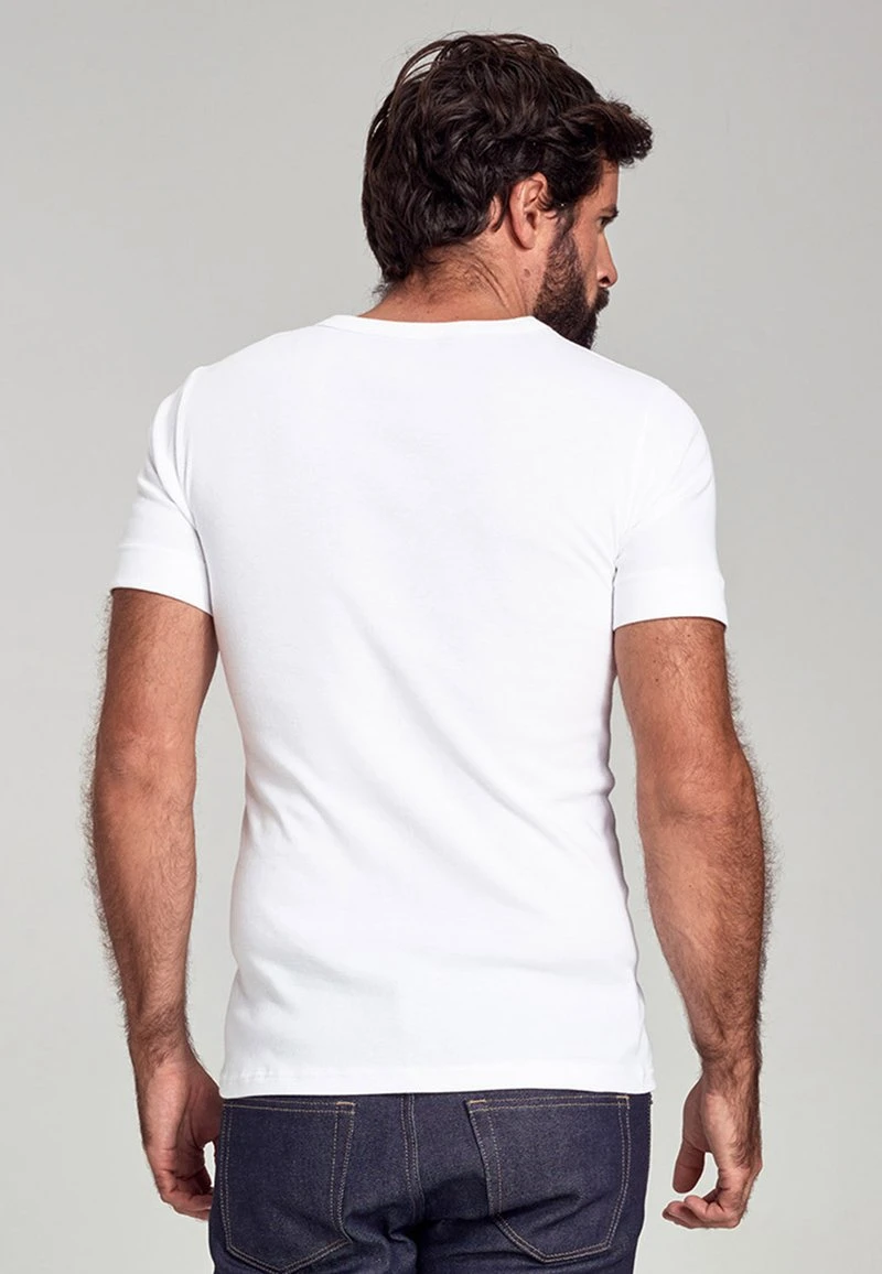 Armor-Lux COL ROND LÉGER BIOLOGIQUE - Unterhemd/-shirt - Blanc 5 Armor-Lux COL ROND LÉGER BIOLOGIQUE - Unterhemd/-shirt - Blanc – Bild 3