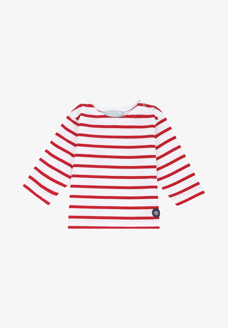 Armor-Lux BEG MEIL MARINIÈRE - Langarmshirt - Blanc/braise 3 Armor-Lux BEG MEIL MARINIÈRE - Langarmshirt - Blanc/braise