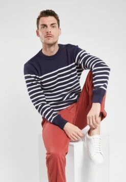 Armor-Lux GROIX MARINE - Strickjacke - Navire/milk -Armor Lux 0a0668e685674c6c9f6098032a708946