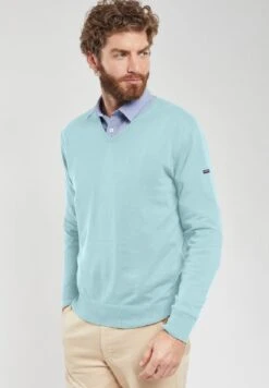 Armor-Lux HENVIC - Strickpullover - Lake -Armor Lux 154807a3d1484b18a5d8c7b76c92d8e2