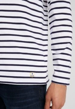 Armor-Lux PLOZÉVET MARINIÈRE - Langarmshirt - White / Blue -Armor Lux 23743f283c924382b20424f97b634cde
