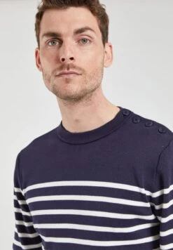 Armor-Lux GROIX MARINE - Strickjacke - Navire/milk -Armor Lux 35f8ddbafc4d4a409432f3fb0cd25ae8