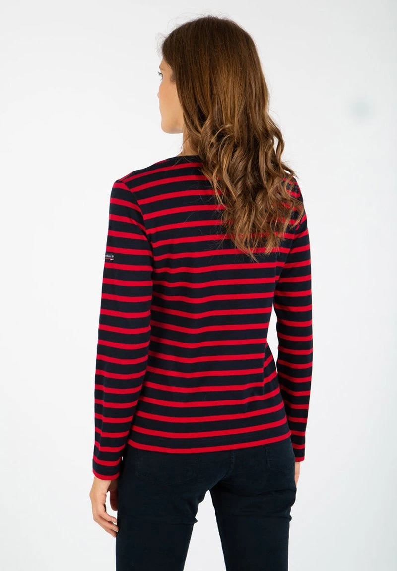 Armor-Lux CROZON MARINIÈRE - Langarmshirt - Rich Navy/braise 4 Armor-Lux CROZON MARINIÈRE - Langarmshirt - Rich Navy/braise – Bild 2