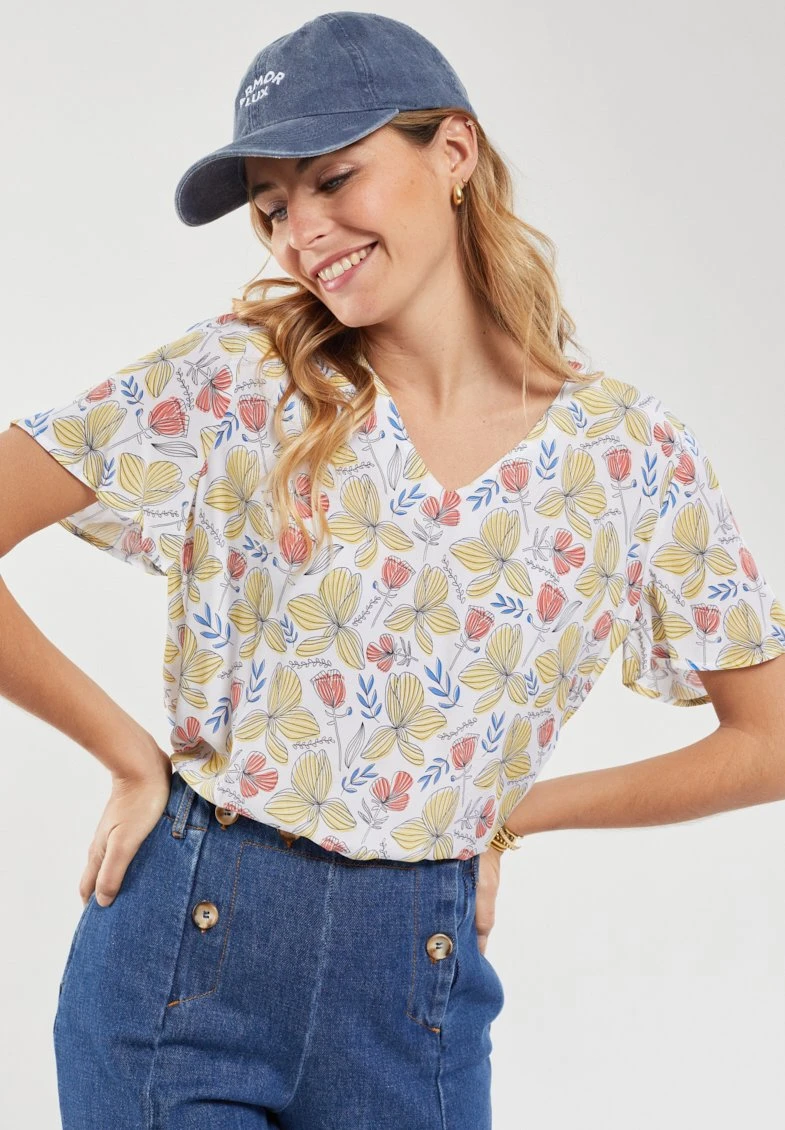 Armor-Lux FLEURIE - Bluse - Imprimé Envol Fleurs 6 Armor-Lux FLEURIE - Bluse - Imprimé Envol Fleurs – Bild 4