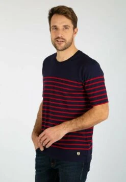 Armor-Lux ETEL MARINIÈRE - T-Shirt Print - Navire/braise