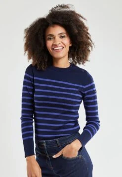 Armor-Lux BRIAC MARINE - Strickpullover - Milk/rich Navy 12 Armor-Lux BRIAC MARINE - Strickpullover - Milk/rich Navy -Armor Lux 53cf423946d94eb19f81aee4d3c04446