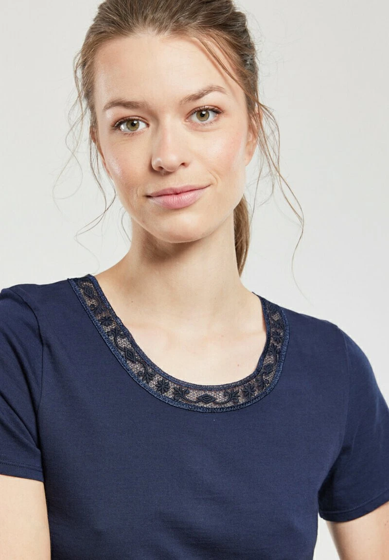 Armor-Lux COL DENTELLE - Unterhemd/-shirt - Marine Deep 6 Armor-Lux COL DENTELLE - Unterhemd/-shirt - Marine Deep – Bild 4