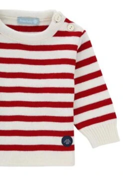 Armor-Lux FOUESNANT MARINE - Strickpullover - White/red -Armor Lux 5ddcfac9c17e47b89aba294a6c8af9e9