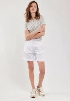 Armor-Lux ELASTIC WAIST BERMUDA - Shorts - Blanc