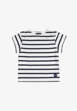 Armor-Lux T-Shirt Print - Blanc Marine Deep