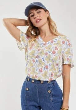 Armor-Lux PETITES FLEURS - Bluse - Imprimé Géraniums -Armor Lux 71f33cbaed1b4373a24a1886f02933c2 3