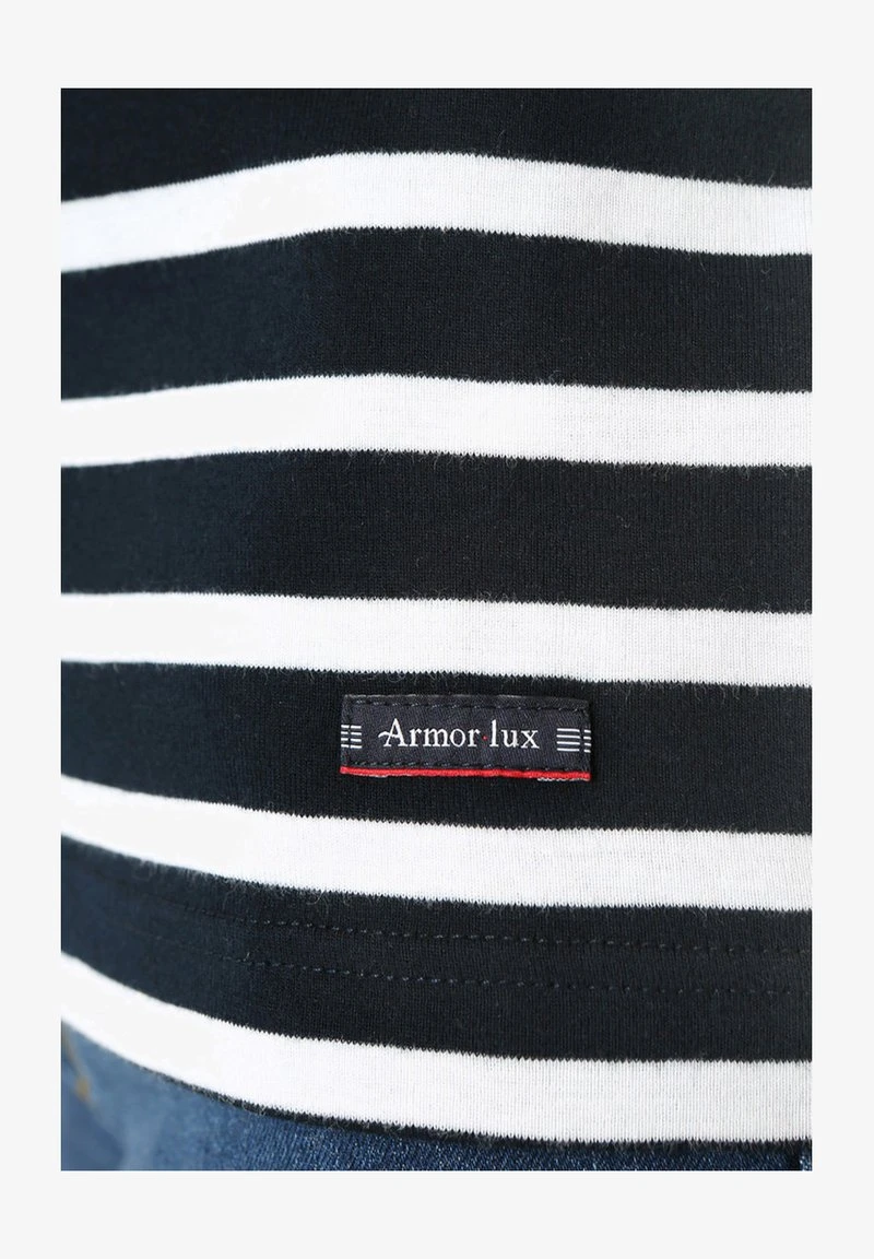 Armor-Lux MORGAT MARINIÈRE - T-Shirt Print - Blanc/rich Navy 6 Armor-Lux MORGAT MARINIÈRE - T-Shirt Print - Blanc/rich Navy – Bild 4