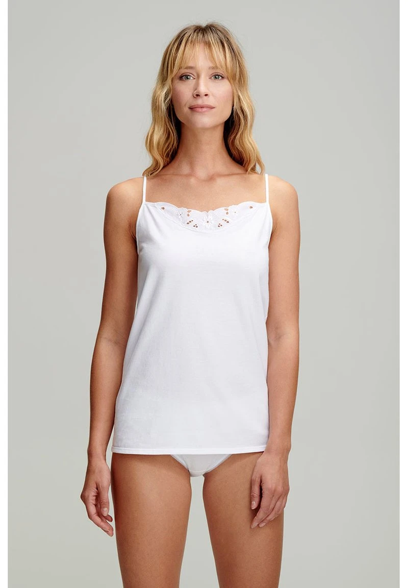 Armor-Lux CARACO AVEC DENTELLE - Unterhemd/-shirt - Blanc 3 Armor-Lux CARACO AVEC DENTELLE - Unterhemd/-shirt - Blanc