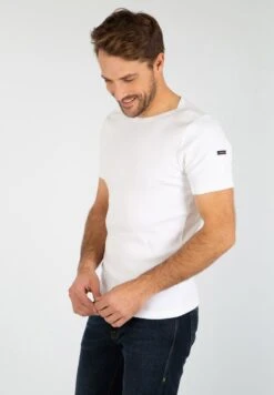 Armor-Lux CARANTEC MARINIÈRE - T-Shirt Basic - Navire/blanc -Armor Lux 89c5f85cb5bd41dcabec6dec0e552c97