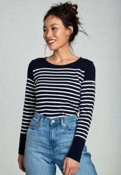 Armor-Lux REDON MARINIÈRE - Langarmshirt - Rich Navy/blanc -Armor Lux 8e156a72914a42af8e3620c911252ee8