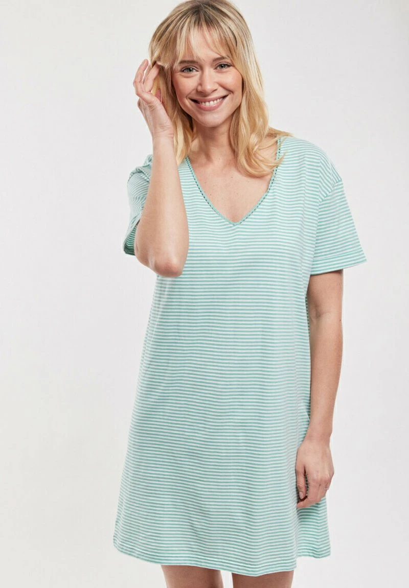 Armor-Lux DE-COTON LÉGER - Nachthemd - Vert Menthe Milk 3 Armor-Lux DE-COTON LÉGER - Nachthemd - Vert Menthe Milk