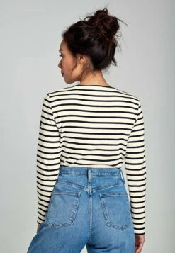 Armor-Lux LESCONIL MARINIÈRE - Langarmshirt - Nature/rich Navy -Armor Lux a55e3d6c78654b3885fc70701acd7538