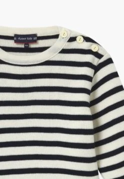 Armor-Lux FOUESNANT - Strickpullover - Dark Blue / Beige -Armor Lux ab91a240a3334a07acdf6424325cb836