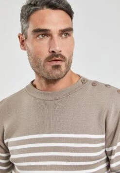 Armor-Lux MARINE - Strickpullover - Taupe Blanc -Armor Lux b477c14f510b4f39ae00a8899020fdd3