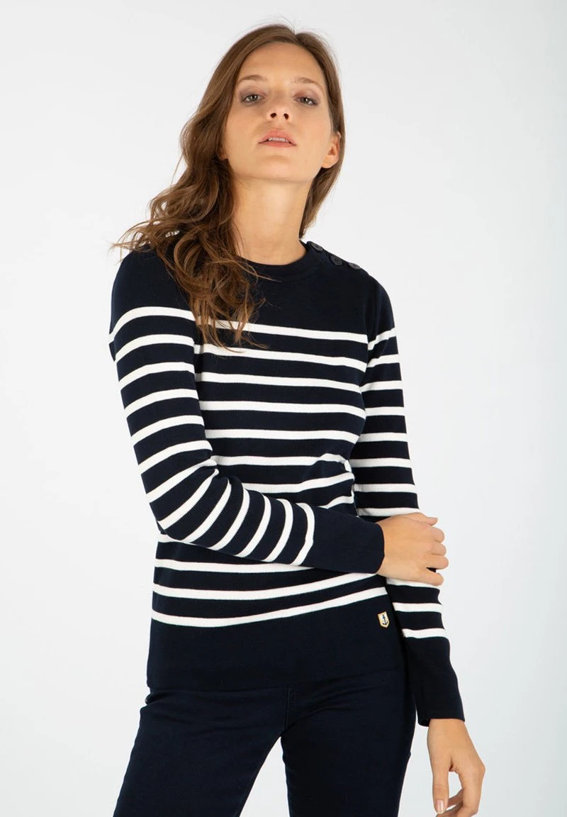 Armor-Lux GROIX MARINE - Strickpullover - Milk / Rich Navy 7 Armor-Lux GROIX MARINE - Strickpullover - Milk / Rich Navy – Bild 5