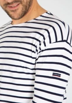 Armor-Lux BEG MEIL MARINIÈRE - Langarmshirt - Blanc/navire -Armor Lux dbfc05ffdfab4353a8b3e1d6162fc769