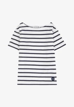 Armor-Lux HOËDIC MARINIÈRE - T-Shirt Print - White