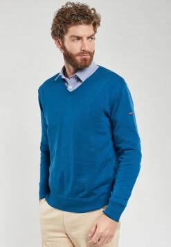 Armor-Lux HENVIC - Strickpullover - Lake -Armor Lux e2e60c67d978497eadbb001fe3cee3bf 1