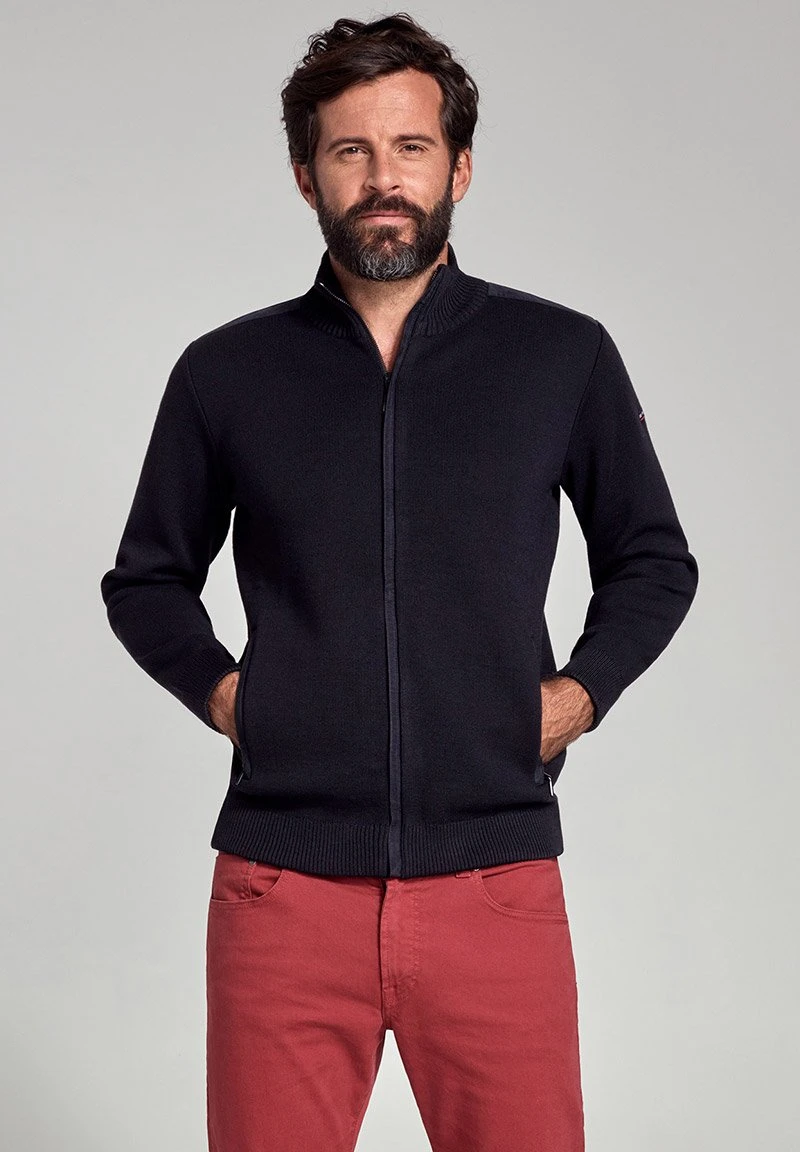 Armor-Lux CARNAC - Strickjacke - Rich Navy 8 Armor-Lux CARNAC - Strickjacke - Rich Navy – Bild 6
