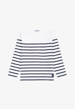 Armor-Lux PORT-LOUIS MARINIÈRE - Langarmshirt - White