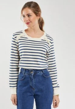 Armor-Lux AVEC RUSTIQUE - Sweatshirt - Nature Midnight Blu